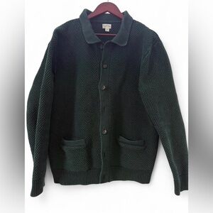 J.Crew moss stitch knit cardigan